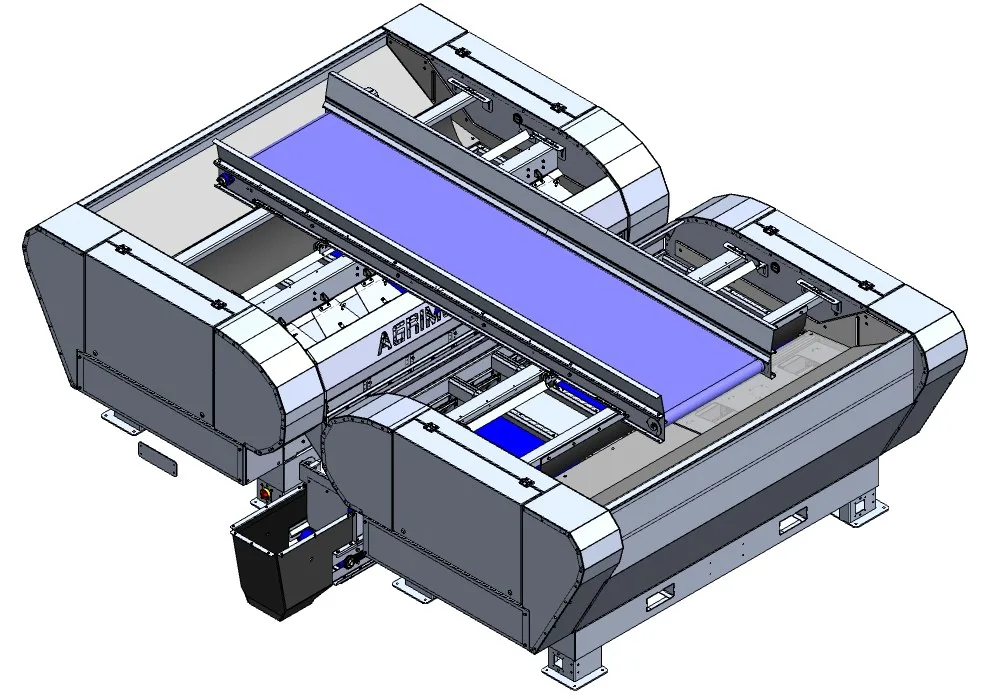 automated-packing-machine-cad-render HMI dashboard showing live production and box inspection data